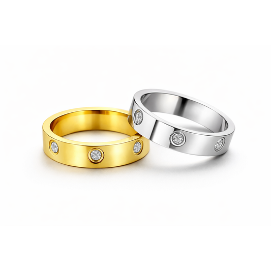 LOVE Ring gold / silver